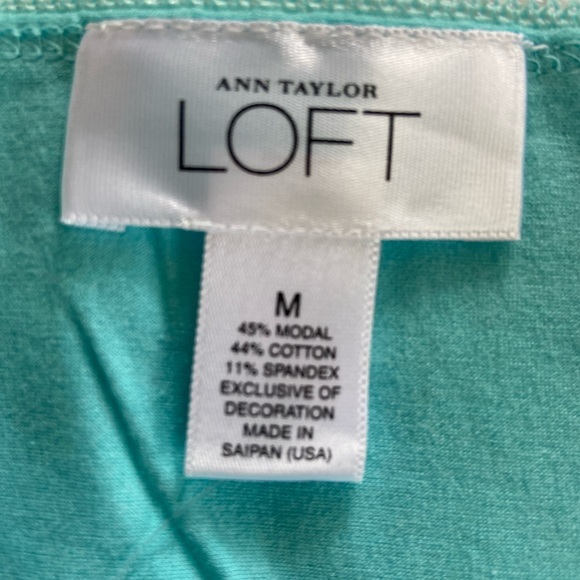 Ann Taylor Loft Cami Tank Top Turquoise (blue) Size Medium - Picture 3 of 7